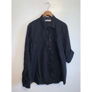 Men’s Large Black Calvin Klein Button Down